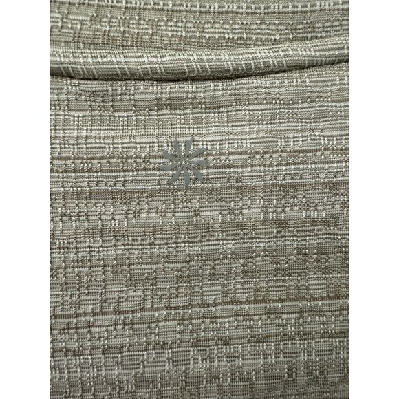 Athleta Powervita Elation Mesh Active zip jacket Medium oatmeal grey white - Picture 10 of 11